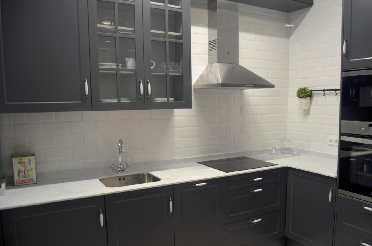Apartemen 82 m² dengan 2 kamar tidur dan 2 kamar mandi pribadi di Centro Gijon Bagian luar foto